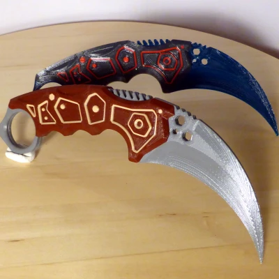 Dao Karambit Aether - Mô Hình In 3D Phong Cách Tương Lai