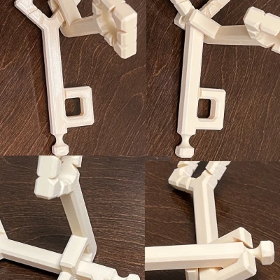 Mô Hình Giải Đố Chìa Khóa 2 Mảnh