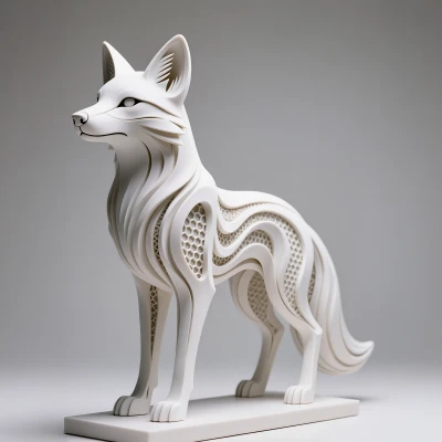 Tượng Hồ Ly Lục Giác