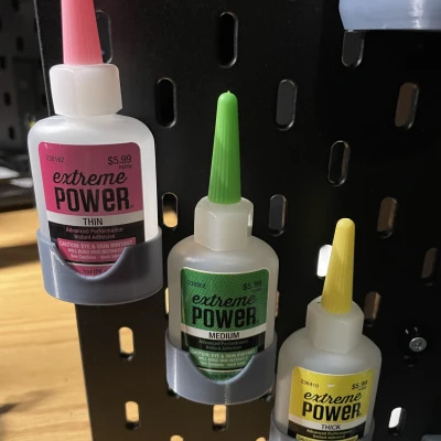 Giá đỡ chai keo siêu dính CA Ikea Skadis cho Sức Mạnh Tối Thượng