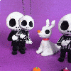 Jack Skellington Flexi Articulated, Móc Khóa Đồ Chơi Nam Châm - Thumbnail 2
