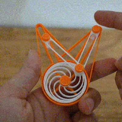 Đồ chơi Fidget Động cơ Piston Kép