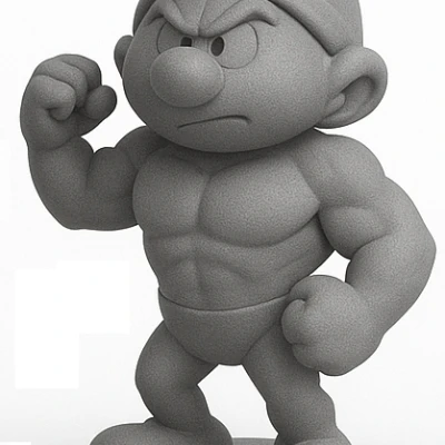 Tượng Tí Nị Gắt Gỏng (Grouchy Smurf)