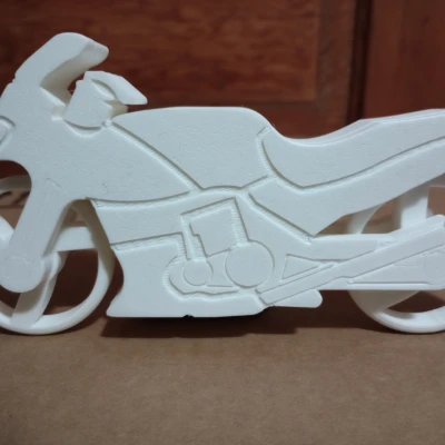 Mô Hình Xe Máy Kit Card (Dựa trên Kawasaki Ninja 500)