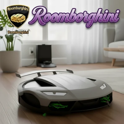 Vỏ trang trí Roomborghini Lamborghini cho robot hút bụi Roomba