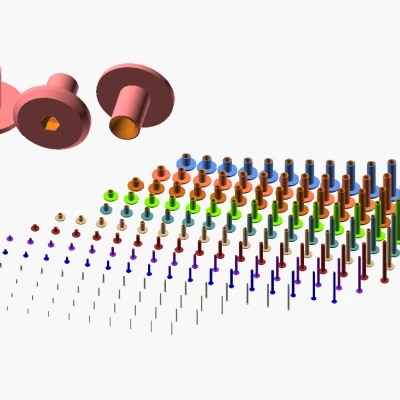 Trăm loại Đai Ốc Lục Giác Đầu Phẳng Tiêu Chuẩn Metric Từ M1.6 Đến M64