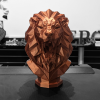 Tượng Đầu Sư Tử Hình Khối Học (Geometric Lion Bust) - Thumbnail 2