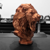 Tượng Đầu Sư Tử Hình Khối Học (Geometric Lion Bust) - Thumbnail 3