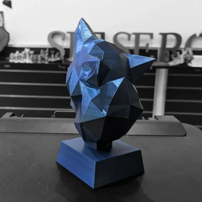 Tượng Đầu Sói Hình Học