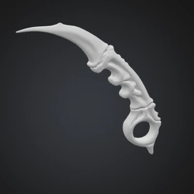 Dao Găm Xương Khủng Long Kiểu Karambit