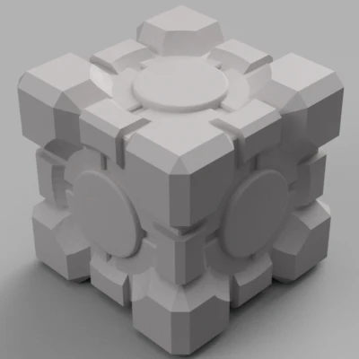 Mô Hình 3D Khối Lập Phương Đồng Hành (Companion Cube) Game Portal