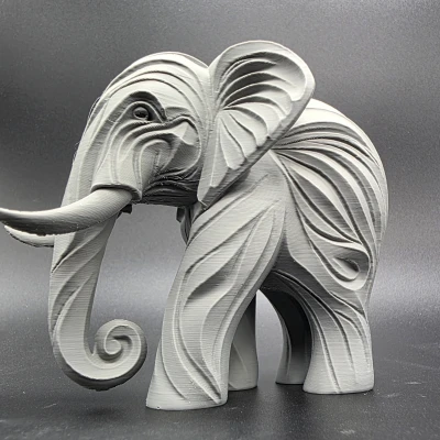Voi Chạm Khắc Gỗ