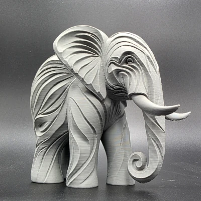 Voi Chạm Khắc Gỗ
