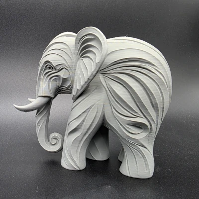 Voi Chạm Khắc Gỗ