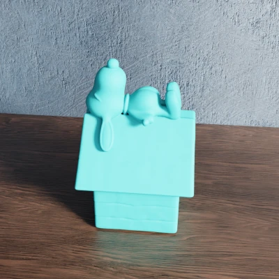 Snoopy Ngồi Trên Nhà Chó – Chú Chó Beagle Thư Thái