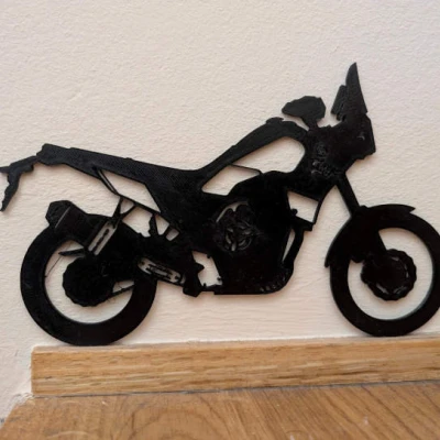 Ténéré 700 Wall Art Silhouette - Hình Dán Tường Xe Máy