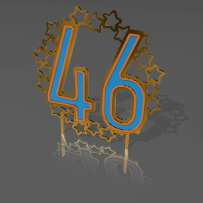 Chữ số trang trí bánh sinh nhật