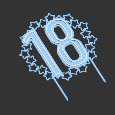 Chữ số trang trí bánh sinh nhật