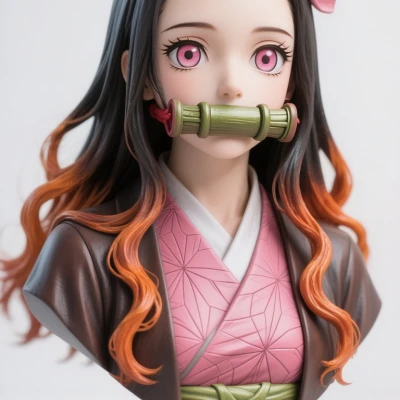 Mô hình 3D Nezuko từ Demon Slayer