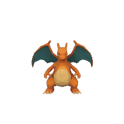 Charizard – Mô Hình 3D Low Poly