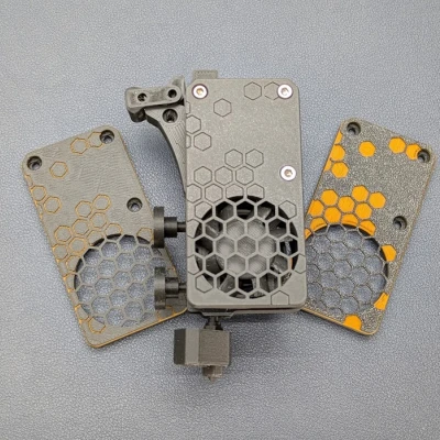 Nắp Lưới Quạt PG-Case Hex Pattern Cho Prusa Core One/MK4