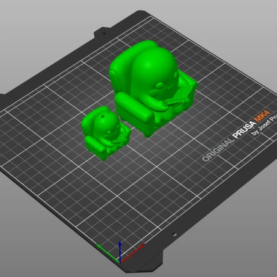 Móc Khóa/Tượng Ma Dễ Thương Đọc Sách