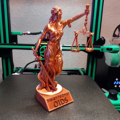 Nữ thần Công lý bản Remix dễ in FDM