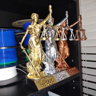 Tượng Nữ Thần Công Lý Remix Dễ In FDM (Cải Tiến)