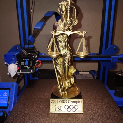 Tượng Nữ Thần Công Lý Remix Dễ In FDM (Cải Tiến)