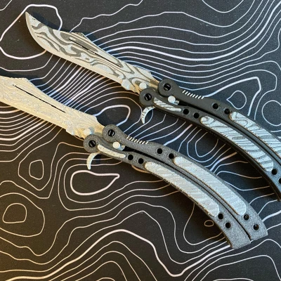 Dao Bướm Thép Damascus phiên bản Counter-Strike