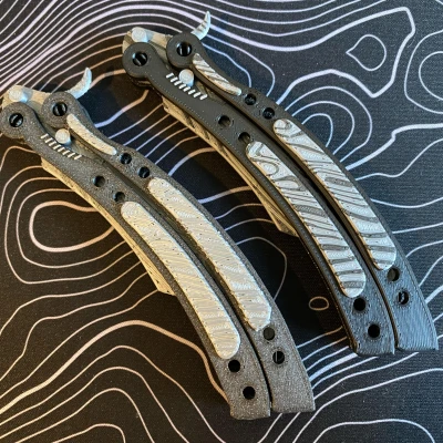 Dao Bướm Thép Damascus phiên bản Counter-Strike