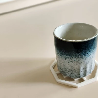 Bộ Đế Lót Ly Hoa Văn Cửa Sổ Phong Cách Á Đông Truyền Thống