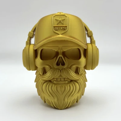 Tạc Tượng Đầu Lâu Râu Dài 3D