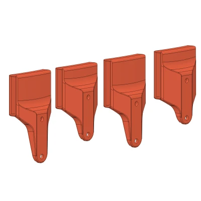 Giá đỡ thắt lưng cứng cho bao súng lục (khoảng cách lỗ 38 mm)