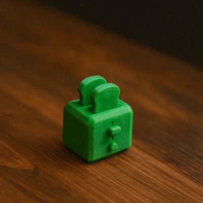 Máy nướng bánh mì đồ chơi hình khối thấp