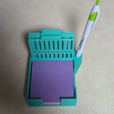 Đế Đựng Giấy Ghi Chú Kèm Khuôn Vẽ Đa Năng