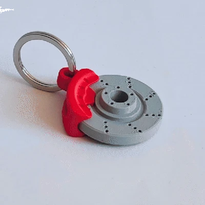 Móc khóa đĩa thắng xoay được