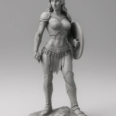 Tượng Athena's Guard Paintable Figure - Mô hình Tượng Thần Thoại