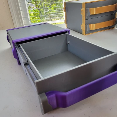 Hệ thống ngăn kéo FuExRaPiLiRa: Mở rộng hoàn toàn, bánh răng hành trình, ray trượt