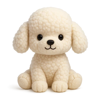 Mô Hình Chó Toy Poodle Dễ Thương