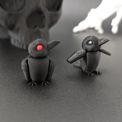 Quạ - Móc Khóa Nhân Hình Khớp Nối