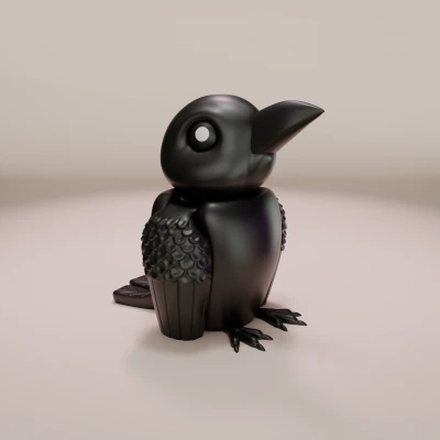 Quạ - Móc Khóa Nhân Hình Khớp Nối