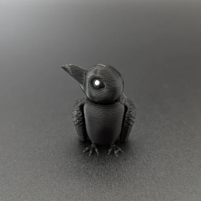 Quạ - Móc Khóa Nhân Hình Khớp Nối