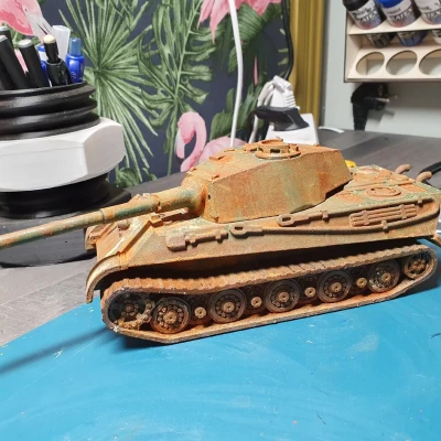 Mô hình xe tăng King Tiger Đức Thế chiến II tỷ lệ 1/72