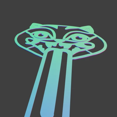 Bookmark Hổ Derpy Kpop Demon Hunters STL Đa Sắc