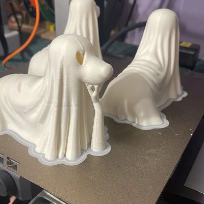 Dachshund Ghost (Đèn Tealight) - Mô Hình Chó Ma