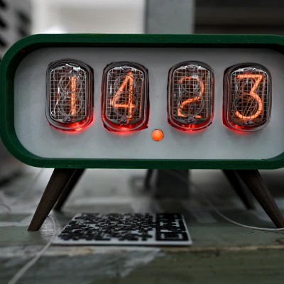 Vỏ Case Đồng Hồ Nixie IN-12 Phong Cách Retro