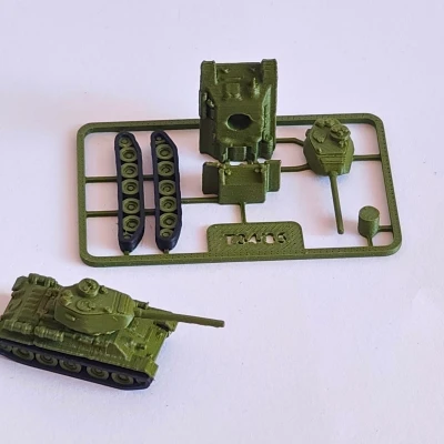 Mô hình xe tăng T34 dạng thẻ bài