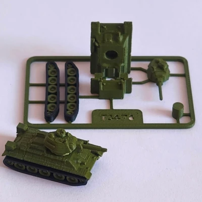 Mô hình xe tăng T34 dạng thẻ bài