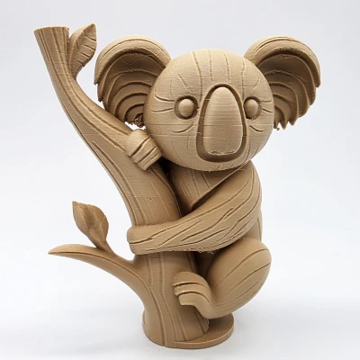 Koala Gỗ Tạc Trên Cây